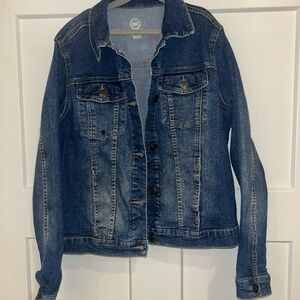 Denim Blue Girls Jacket Wonder Nation XXL 18 Stretch